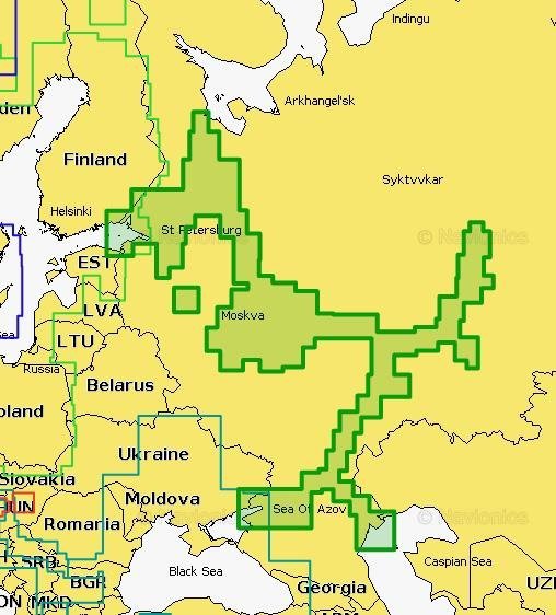 Navionics Gold 52xg Länsi-Venäjä Karttakortti 